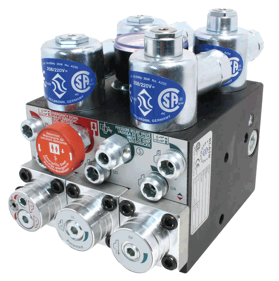 Blain EV100 hydraulic lift control valve
