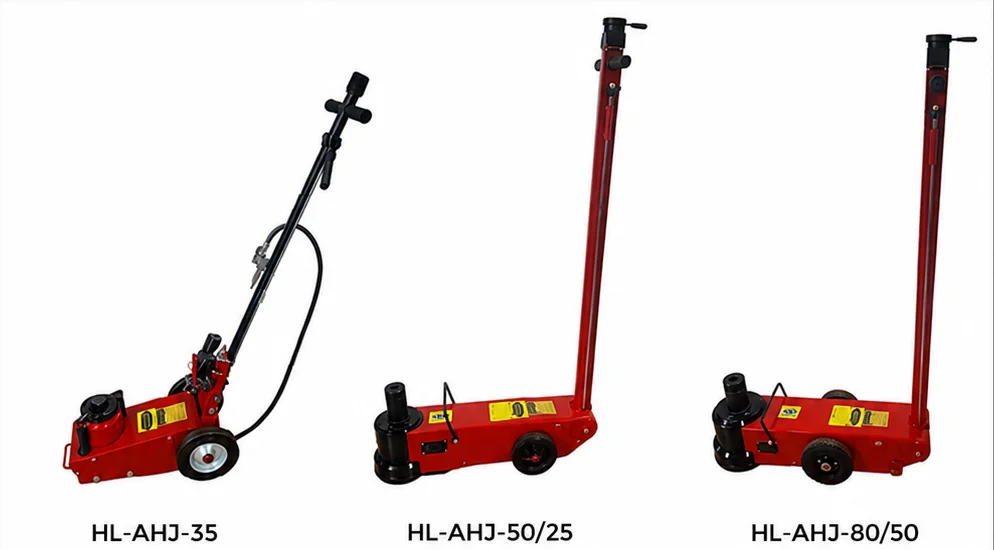 Air hydraulic jack, 25 to 80 tonnes