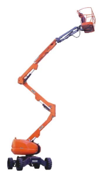 Articulated boom aerial platform