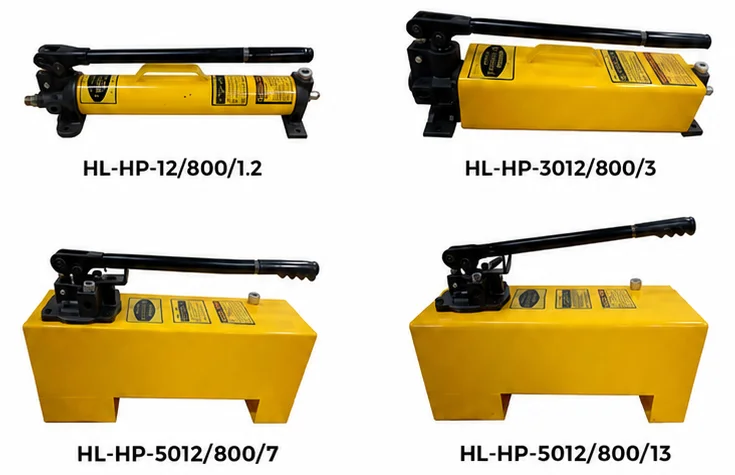 Hydraulic hand pump, 800 bar