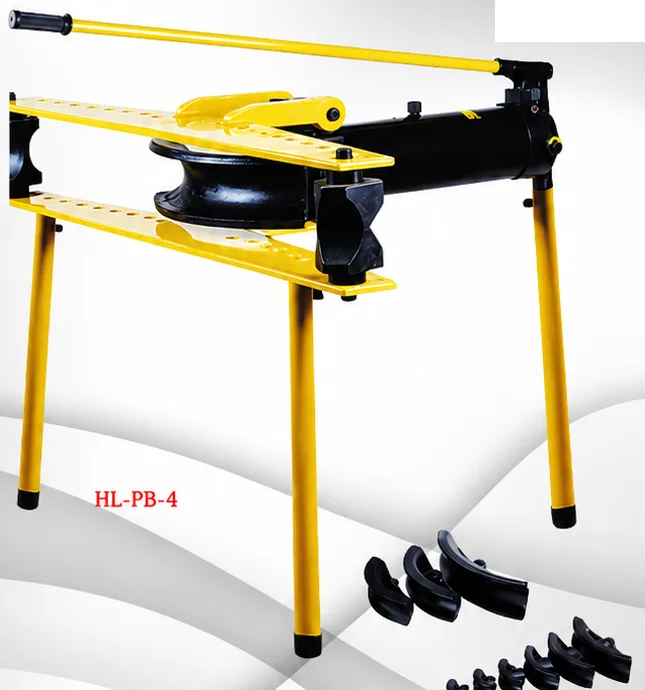 Hydraulic pipe bender, stand type