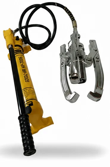 Hydraulic puller with hand pump, 5 to 100 tonnes