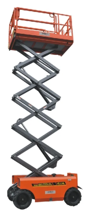 Rough terrain scissor lift