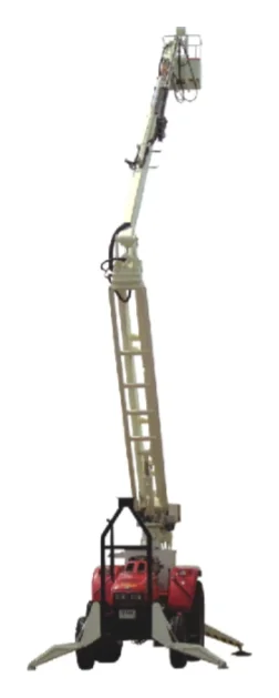 Tractor-mounted aerial platform