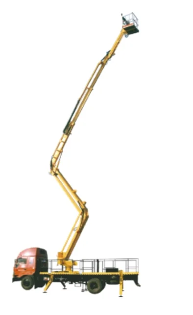 Truck-mounted platform and crane