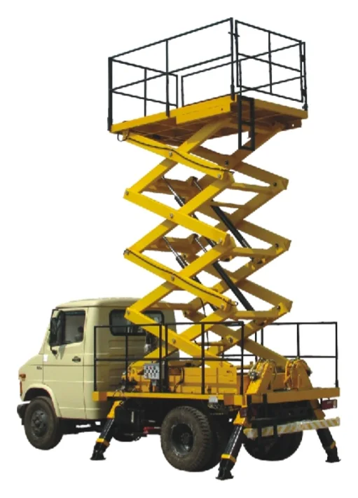 Truck-mounted scissor lift