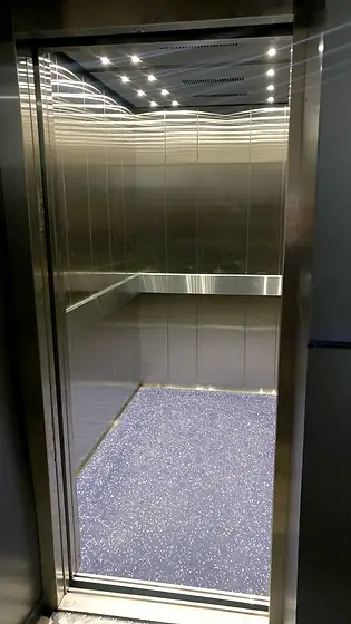 Lift cabin interior by HLA