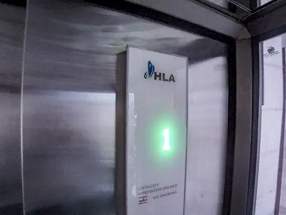 Lift cabin interior by HLA