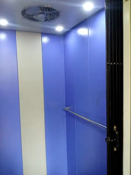 Lift cabin interior by HLA