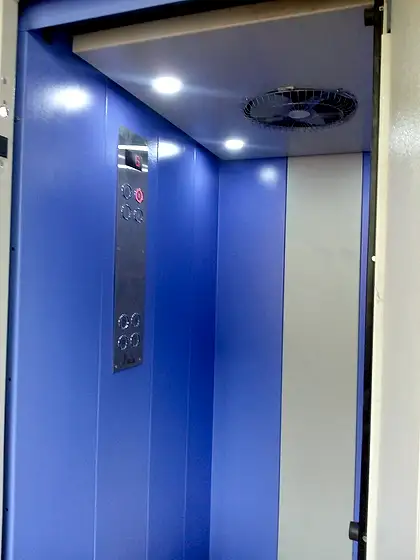 Lift cabin interior by HLA