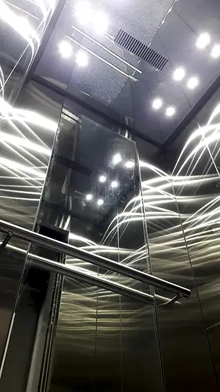 Lift cabin interior by HLA