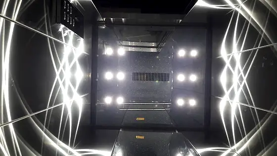 Lift cabin interior by HLA