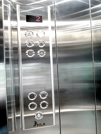 Lift cabin interior by HLA