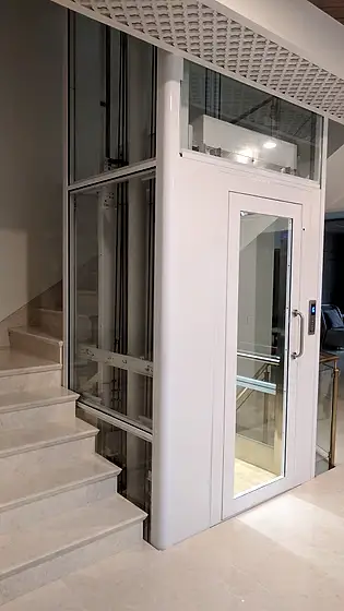 Hydraulic home lift installed by HLA