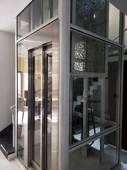 Hydraulic home lift installed by HLA