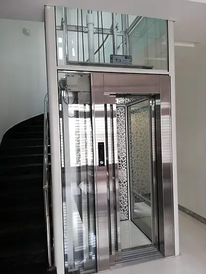 Hydraulic home lift installed by HLA